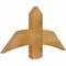 Ekena Millwork Bellingham Rough Sawn Timber Gable Bracket, Western Red Cedar, 36"W x 18"H x 2"D x 6"F, 12/12 Pitch GBW036X18X0206BEL00RWR - alternate 3